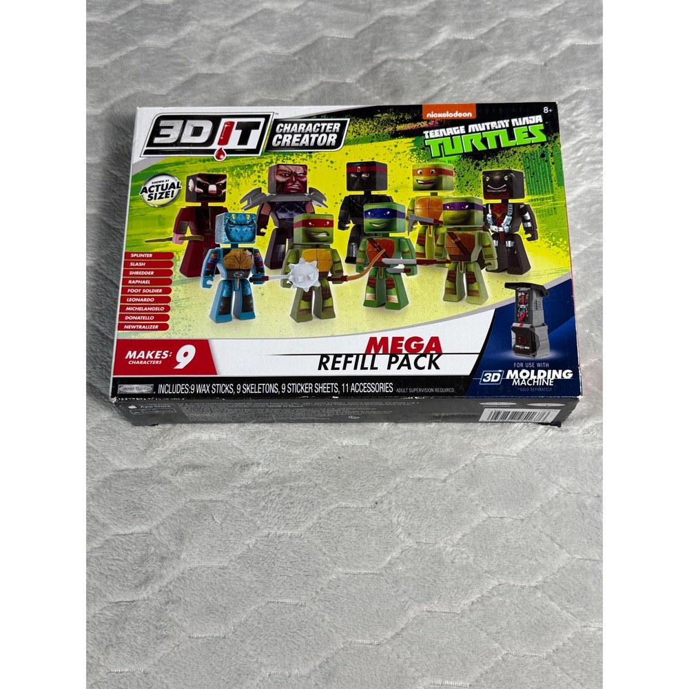 TMNT 3D IT Character Creator Mega Refill Pack Jakks Pacific Ninja Turtles New